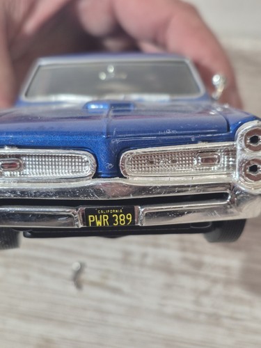 CLASSIC METAL WORKS 1966 PONTIAC GTO HARDTOP 1/24 VERDE/NERO SENZA SCATOLA COLORE RARO - Foto 12 di 12