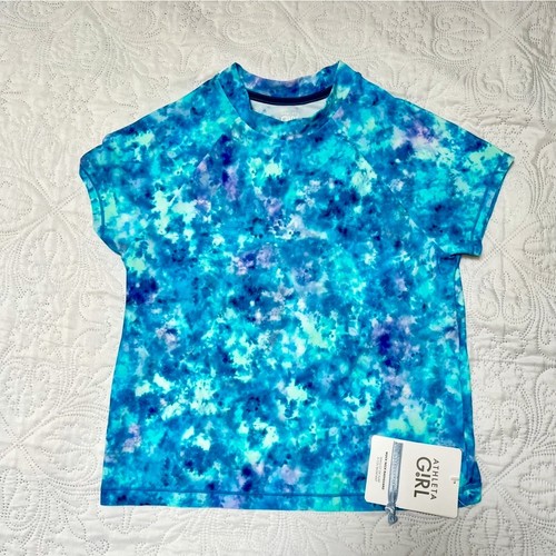 NWT Athleta Girl Mock Neck Rash Guard Size 14 - Picture 2 of 6