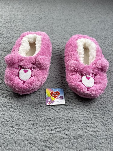 Women's Pink Care Bears Pull-On Slipper Socks with Grippers - S/M - 第 2/7 張圖片