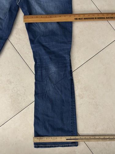 BKE Fulton Jeans Mens 36x34 Blue Medium Wash Straight Leg Denim Distressed - Picture 8 of 8