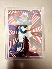 2025 Panini Revolution NFL Football Cam Skattebo 207 Rookie Red Swirl-Giants