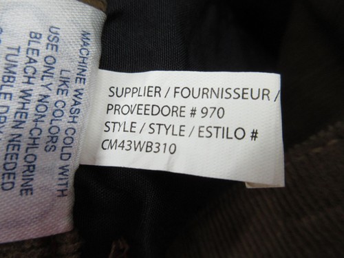 Chaps Pants Mens 32x30 Brown Toffee Corduroy Straight Stretch (FITS 33x29.5) NEW - Picture 16 of 17
