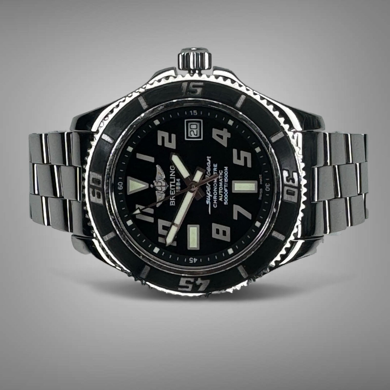 Breitling Superocean 42 A17364 – Black Dial on St… - image 6