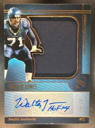 2025 Panini Silhouette Jumbo Patch Auto /99 Walter Jones Seattle Seahawks