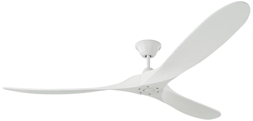 70" Visual Comfort Maverick Max Matte White Ceiling Fan with Remote - Image 2 of 3