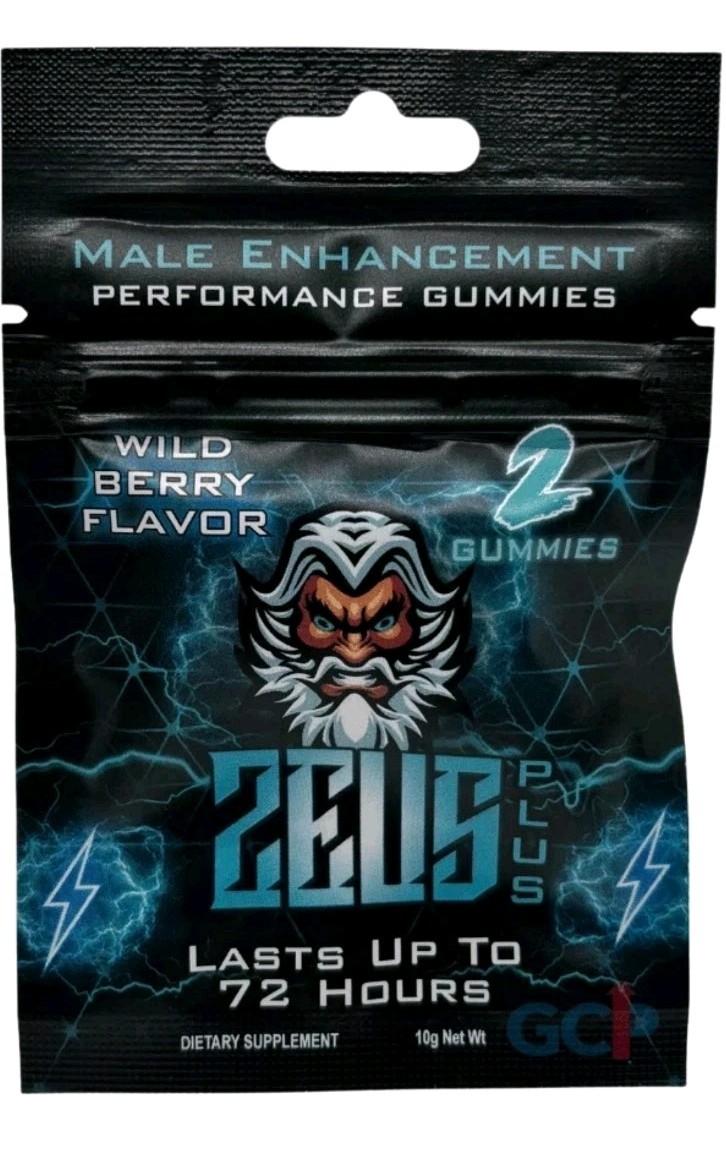 Zeus Plus Male Enhancement Gummies 2 Pack. (4 Servings) + $10