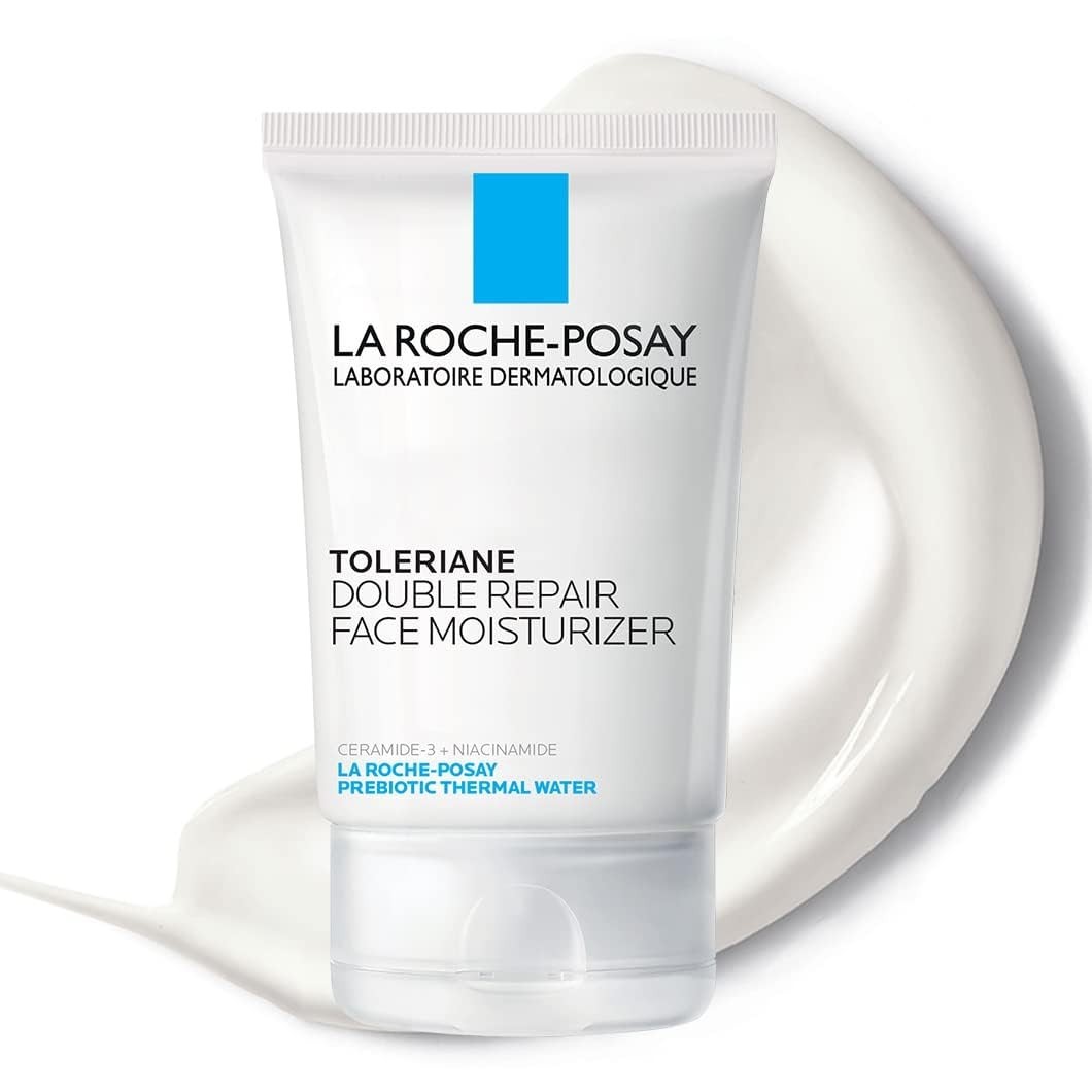 Toleriane Double Repair Face Moisturizer, Daily Moisturizer Face Cream with Cera
