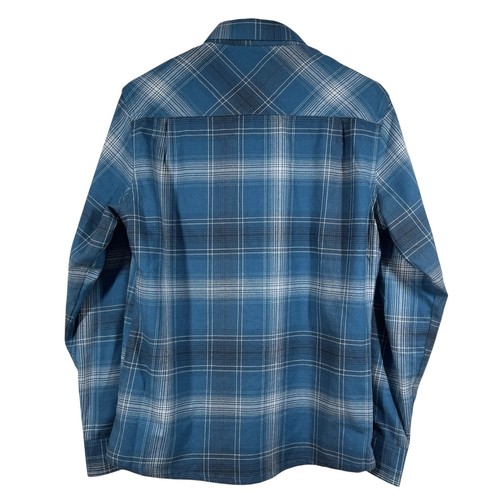 Stone Glacier Timber Butte Snap Hemd Herren M blau kariert Langarm Flanell Jagd - Bild 3 von 9