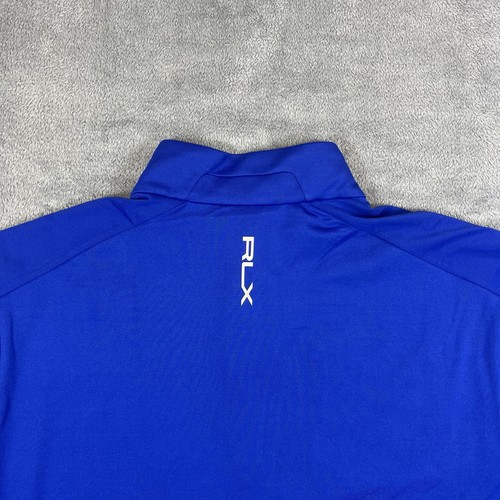 Ralph Lauren RLX Luxury Golf Polo Stretch Jersey 1/4 Zip-Blue Men’s 2XL XXL- NWT - Picture 11 of 19