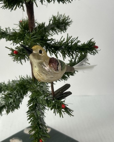 1991/25 1x alter Weihnachtsschmuck Christbaumschmuck Vogel - Picture 2 of 6