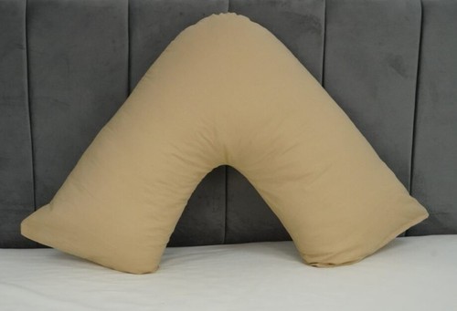Premium Polycotton V-Shaped Pillowcase Cover for V Pillow Head Back Neck Support - Picture 9 of 72