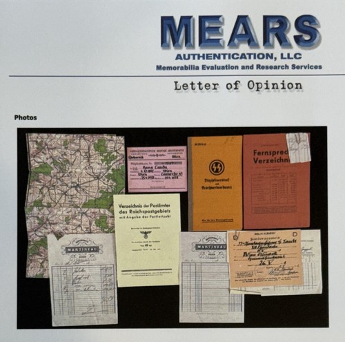 Inglourious Basterds 2009 Post Office Directory Prop Hans Landa MEARS COA - Picture 6 of 6