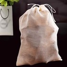 Small Cotton Drawstring Bag Fine Mesh Straining Strainer Filter Tea