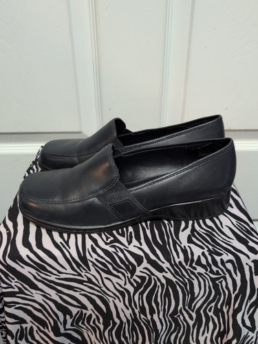 Naturalizer Spiral Navy Leather Slip-onb Size 9 M Low Heel Women's - Picture 5 of 9