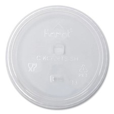 Karat CKC626TSSH Plastic Strawless Sipper PET Lids - Clear (1000/CT) New