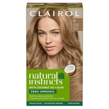 Clairol Natural Instincts Demi-Permanent Hair Dye, 8 Medium Blonde Hair Color,