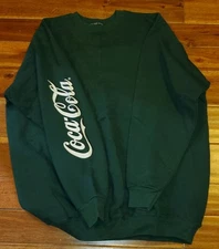 Vintage Wear Guard Green Coca-Cola Green Crewneck Sweatshirt Sz XL New 