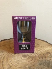1 x Whitley Neill Gin Stainless Steel 25ml & 50ml Measure Double Jigger - New