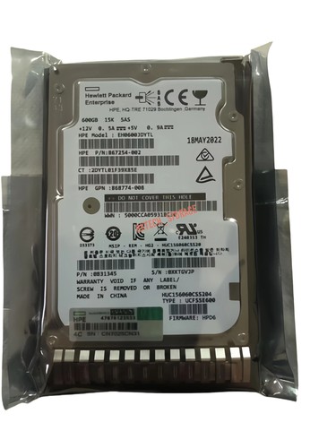 HP 600GB 12Gb SAS 15K RPM 2.5IN SFF 870757-B21 870794-001 SC DS Server HDD NEW - Picture 2 of 5