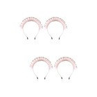  2 Pieces Sequin Headbands for Women Birthday Photo Booth Props Reusable Crown