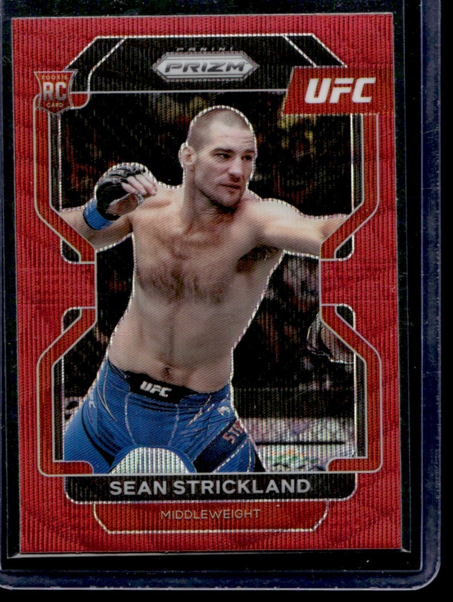 2022 Panini Prizm UFC Sean Strickland Rookie #172 Ruby Red Wave