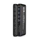 2 in 2 out USB 3.0 4k Dual Monitor HDMI KVM Switch Display Extender Hotkey