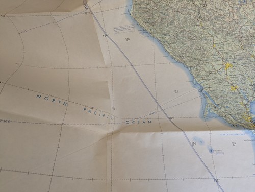Tactical Pilotage Chart TPC G-18A-S 1971 Edition 3 Pacific Ocean Coast - Picture 3 of 10