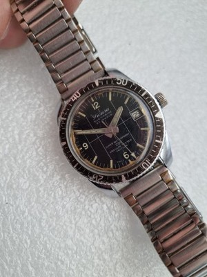 Sicura (Breitling Vacuum 200) Vintage Uhr Swiss Diver funktioniert nicht
