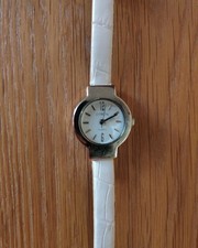Girls/Ladies Vintage Citron Quartz Watch w/White Strap - Needs New Battery