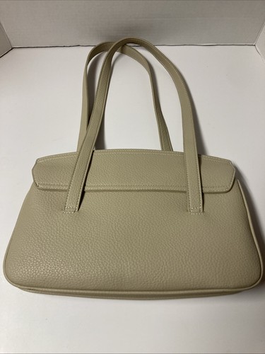 Antik Kraft Handtasche beige weiches Kunstleder Tasche Handtasche Schultertasche gebraucht, in einwandfreiem Zustand - Bild 3 von 8