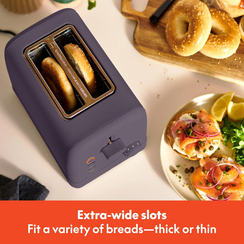 2 Slice Toaster, 6 Setting Shade Control W Reheat, Cancel, Bagel & Defrost Butto - Picture 3 of 7
