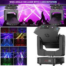 6-Eyes RGB 3-Axis DJ Laser Light Moving Heads DJ Disco Party Stage US
