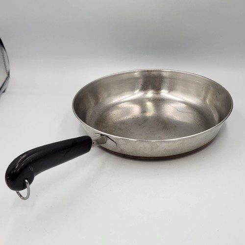 Vintage Revere Ware 10 Zoll Pfanne 79 Clinton IL Kupferboden Bratpfanne - Bild 2 von 8