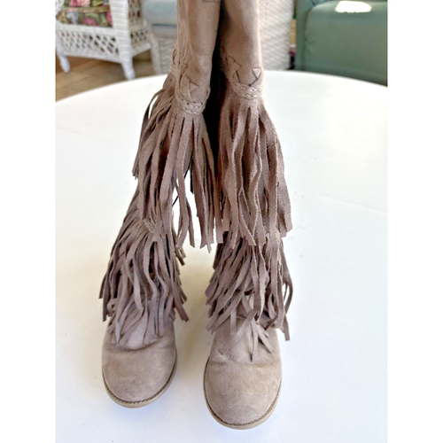 Botas Justice Altas con Flecos Talla 1 Boho - Imagen 6 de 8