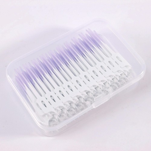 200Pcs Dental Interdental Cleaning Brushes Teeth Brushing Soft Gel Toothpicks - Picture 25 of 27