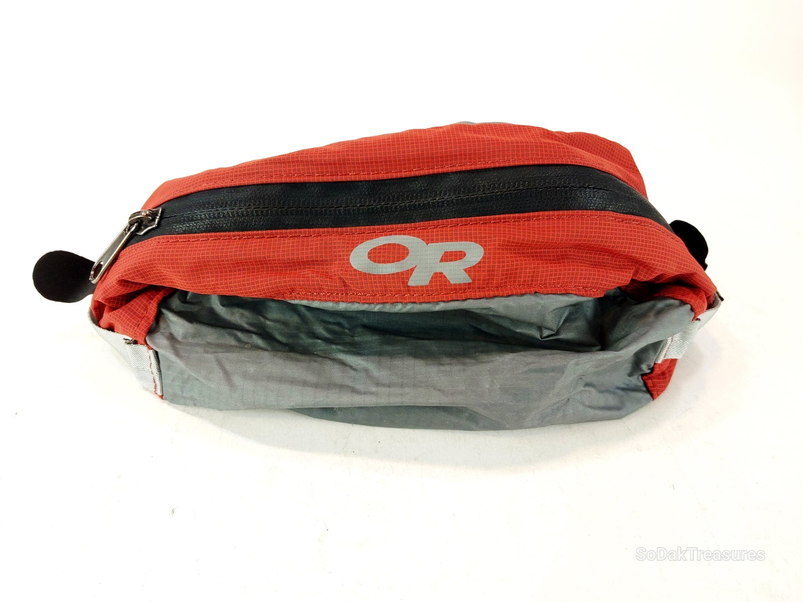 Outdoor Research OR Zip Sack Small Gray & Orange Travel Pouch Bag