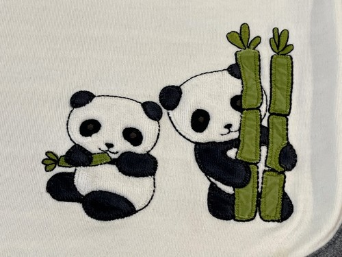 Gymboree Panda Bears Bamboo 2007 Reversible Baby Blanket - Picture 2 of 15