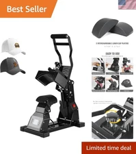 Professional Hat Heat Press Machine - Dual Platens for Custom Cap Designs