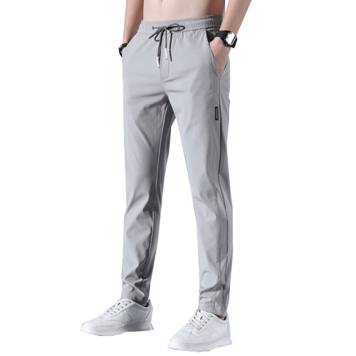 Men Fast Dry Stretch Pants Casual High Elastic Waist Business Classic Trousers ! - Picture 26 of 28