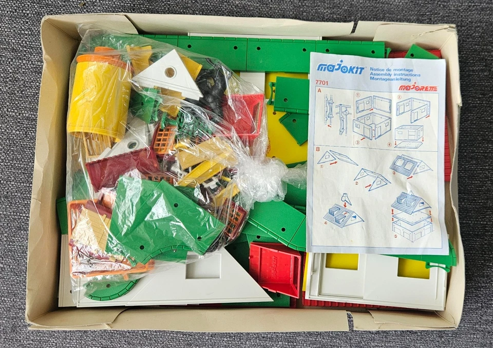 Ancienne boite Majokit Majorette réf. 7701 La Ferme (Vintage jeu jouet) - Photo 4/4