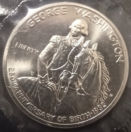 1982-D 50C George Washington Commemorative Silver Half Dollar