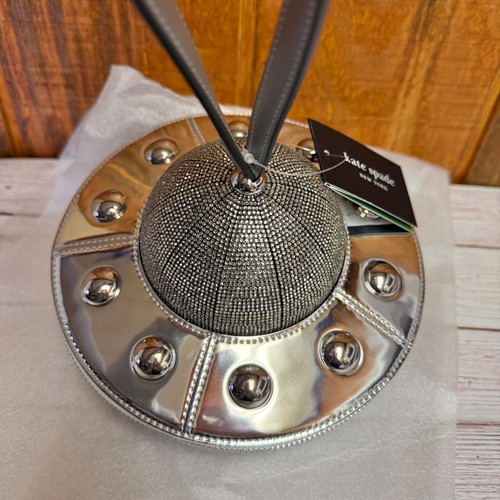 Kate Spade Spaced Out Embellished Metallic 3D UFO Top Handle Bag - Picture 7 of 9