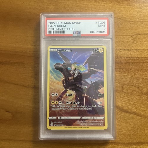 Pokemon TCG Brilliant Stars Zekrom Full Art #TG05/TG30 PSA 9 COME NUOVO