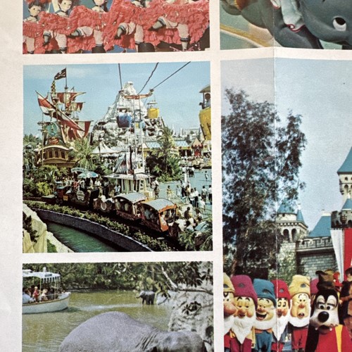 1970 Walt Disney Disneyland Brochure Tri Fold Main Street Mickey Pluto Ephemera - Picture 12 of 20