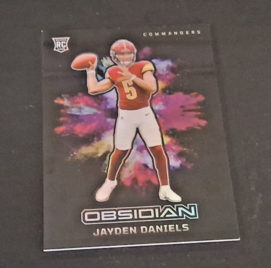 2024 Panini Obsidian - Black Color Blast Jayden Daniels #2 (RC)  SSP -  Case Hit