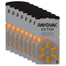 8x 6er Blister Rayovac Hörgerätebatterien 13 Extra Advanced 1,45V 310mAh PR48