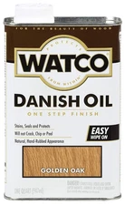Watco Quart Golden Oak Danish Oil Wood Finish Stains Seals Protects