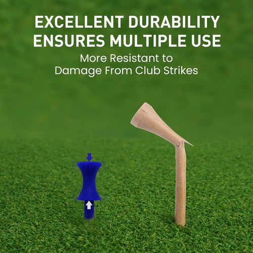Golf Tees Plastic 102 Count Tall Step Down Tees 2 3/4, 2 1/4, 2, 1 3/4, 1 1/2 - Picture 10 of 15