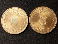 ROMANIA - 2 COINS - 50 BANI OF 2008 AND 2009