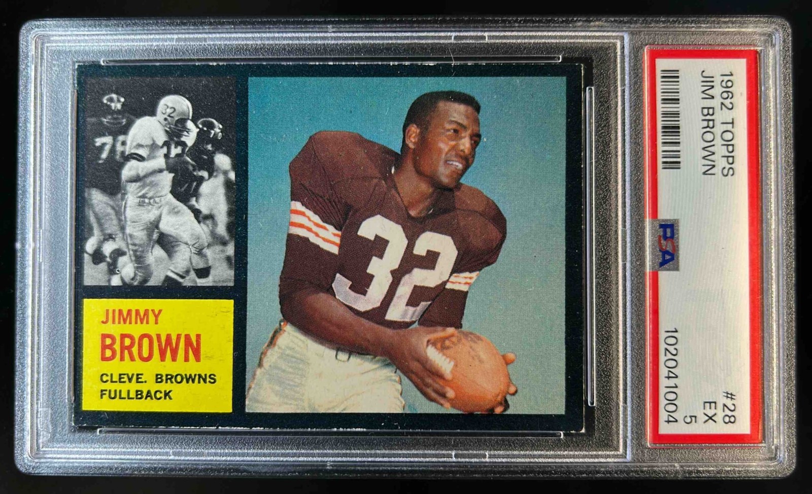 1962 Topps Jim Brown #28 Browns PSA 5
